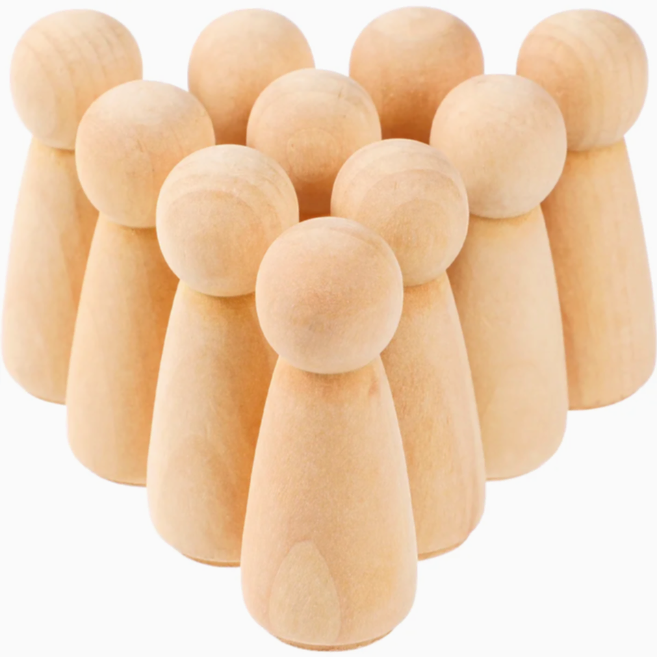 10 шт. Незаконченные колышковые люди Девушки -игрушки свадебные топпер кукол фигурные девушки торт для вечеринки невесты невесты