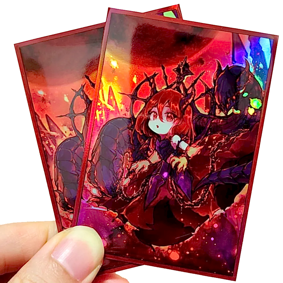 50 ПК, голографические аниме -карты Рукава 63 мм х 90 мм верхняя загрузка внутренней торговой карты рукава для японского размера.