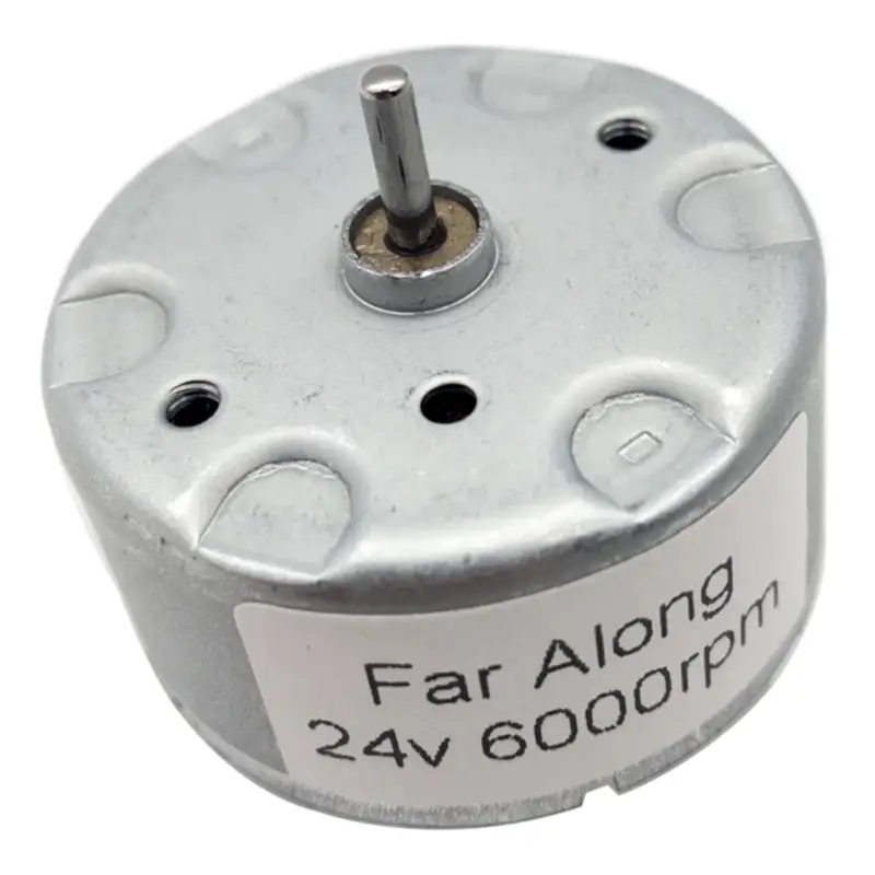 500 типов DC Высокоскоростной двигатель 12 В 6400 об / мин и 24 В 6000 об / мин подходит для регулируемой скорости и обратимой предупреждения светового двигателя и обратимой