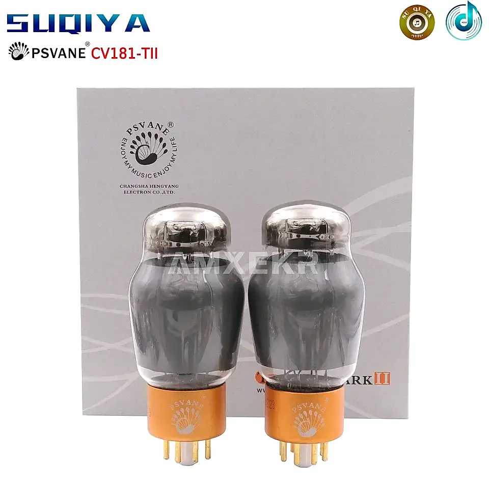 Suqiya-Psvane Tube CV181-TII Classic Edition Заменить 6N8P 6SN7GT Пары сопоставления заводской пары для вакуумной трубки усилителя Hifi Audio
