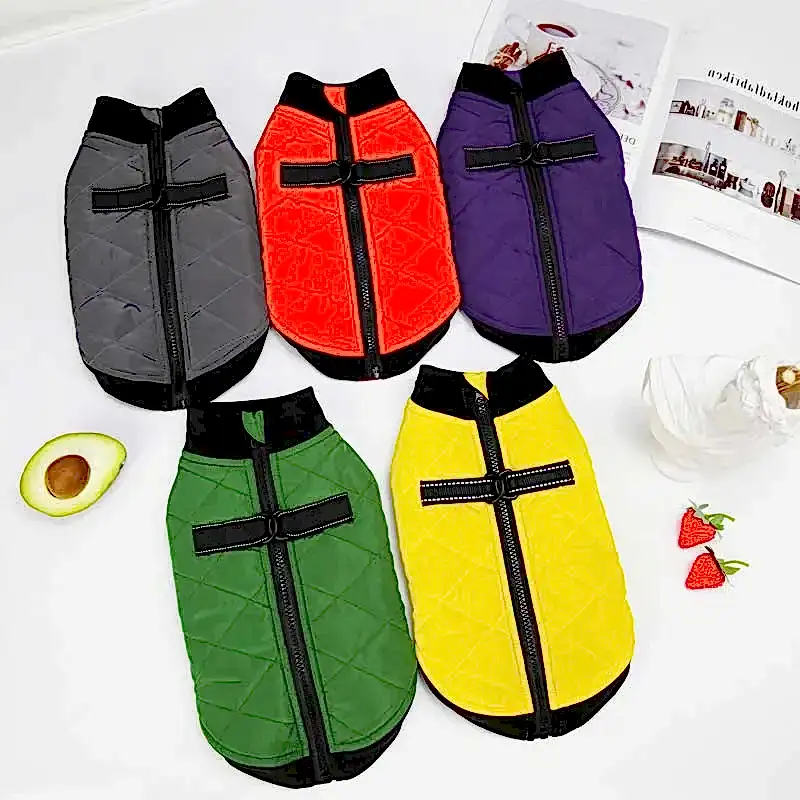 Джарка для собак жгут жилет зимний домашний животный одежда для одежды для кошачья щенка бишон пудель ши -тцу шнаузер йорк