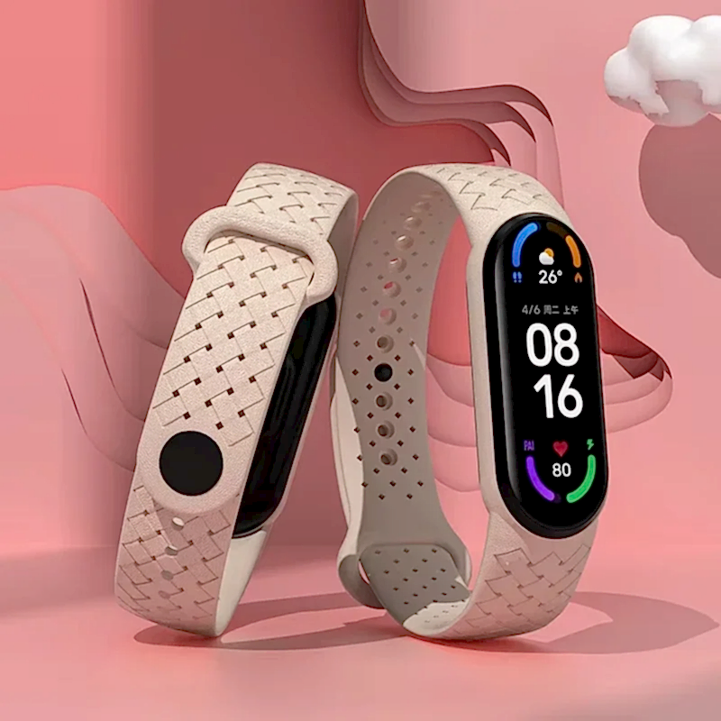 Силиконовые часы для xiaomi mi band 7 nfc замена запястья Miband Sport Bracelet Air-Hole Watch Correa Mi Band 6 5 4 3 Строки
