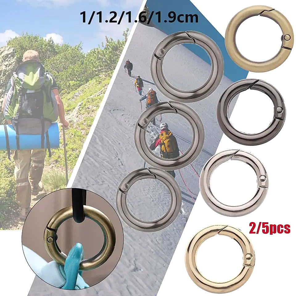 Черные золотые серебристые ворота цинк сплавные крючки с помощью пряжки уплотнительное кольцо карабиер кошельки сумочки Сумки Стук Скорость защелка застежка застежка