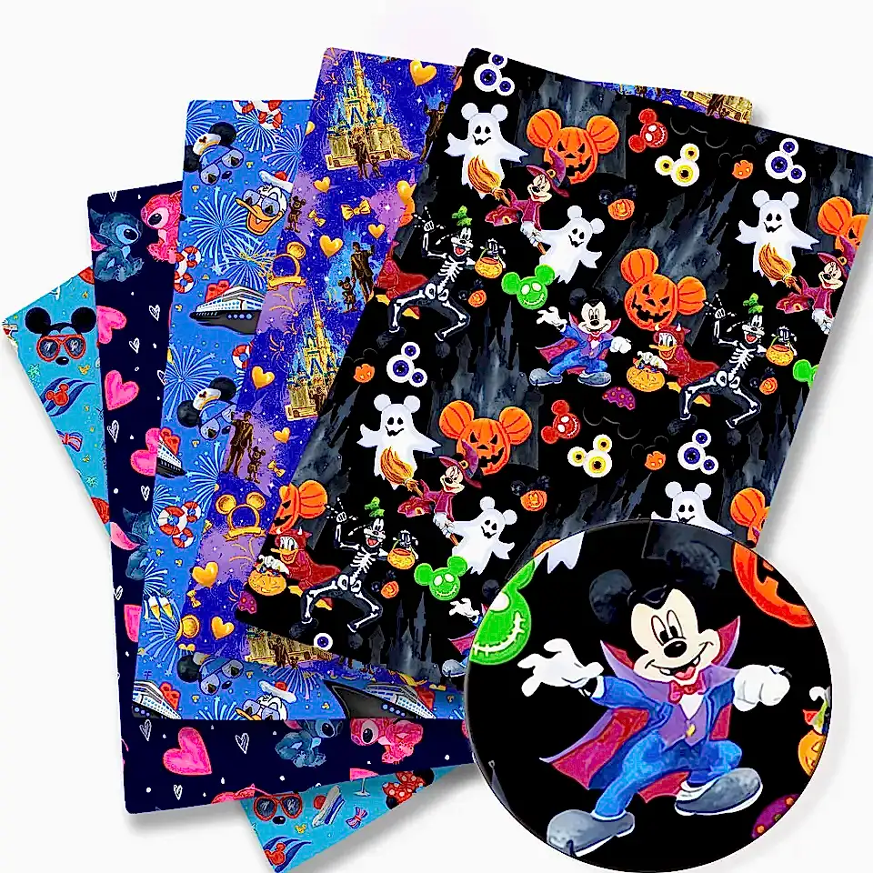 Дисней Ткань 140x50 см мультипликационная хлопчатобумажная ткань лоскутная ткань детская домашняя текстильная швейная кукла занавес